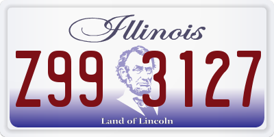 IL license plate Z993127
