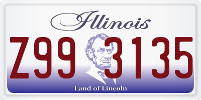 IL license plate Z993135