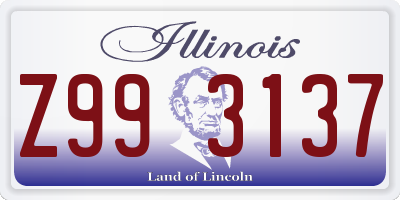 IL license plate Z993137