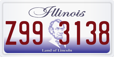 IL license plate Z993138