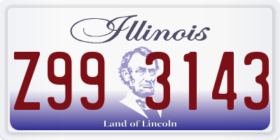 IL license plate Z993143