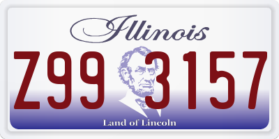 IL license plate Z993157