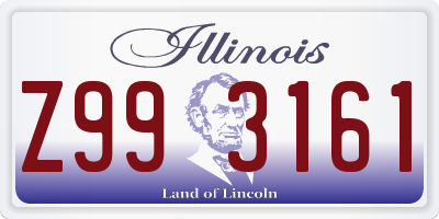 IL license plate Z993161