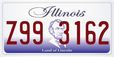 IL license plate Z993162