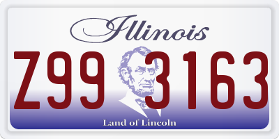 IL license plate Z993163