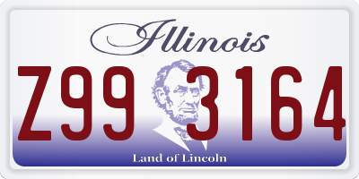 IL license plate Z993164