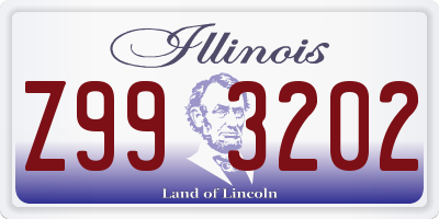 IL license plate Z993202