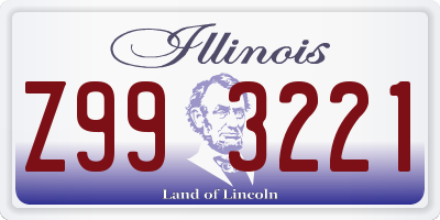 IL license plate Z993221