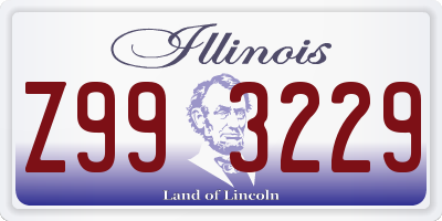 IL license plate Z993229