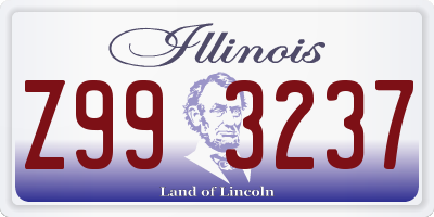 IL license plate Z993237