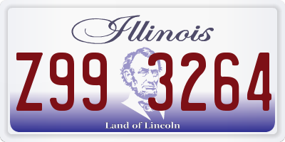 IL license plate Z993264