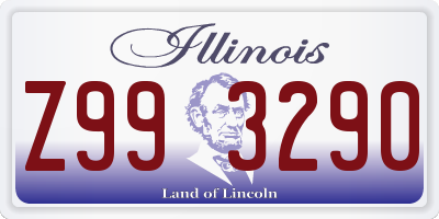 IL license plate Z993290