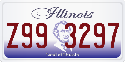 IL license plate Z993297