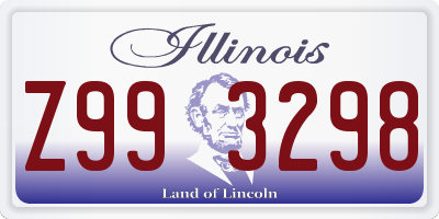 IL license plate Z993298