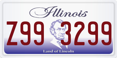 IL license plate Z993299