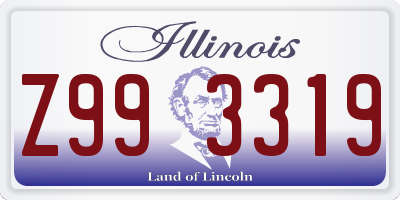 IL license plate Z993319