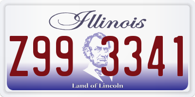 IL license plate Z993341