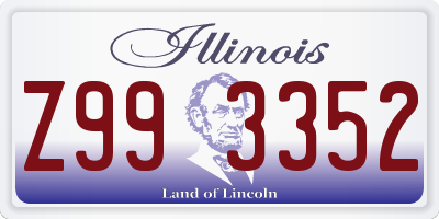 IL license plate Z993352