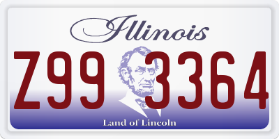 IL license plate Z993364