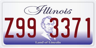 IL license plate Z993371