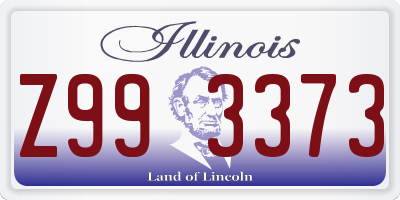 IL license plate Z993373