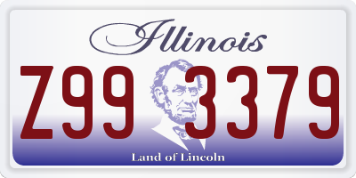 IL license plate Z993379