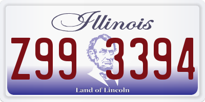 IL license plate Z993394