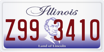 IL license plate Z993410