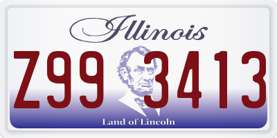 IL license plate Z993413