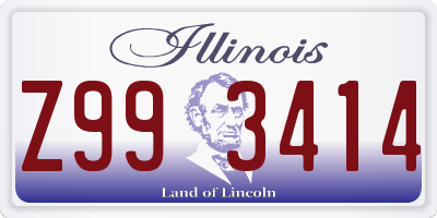 IL license plate Z993414
