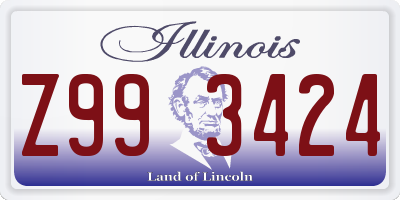 IL license plate Z993424