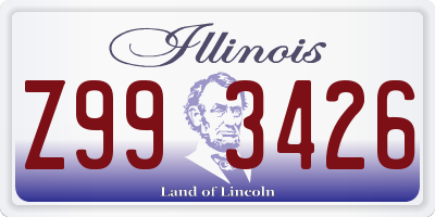IL license plate Z993426