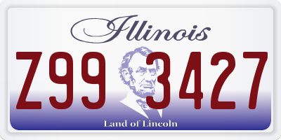 IL license plate Z993427