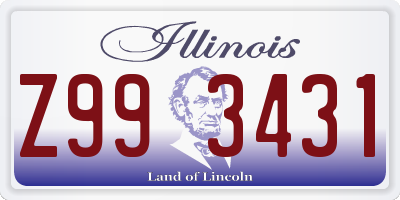IL license plate Z993431
