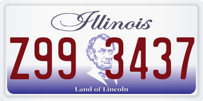 IL license plate Z993437