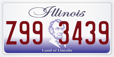 IL license plate Z993439