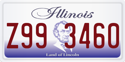 IL license plate Z993460