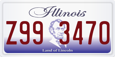 IL license plate Z993470