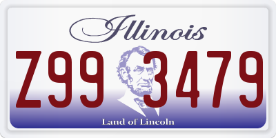 IL license plate Z993479