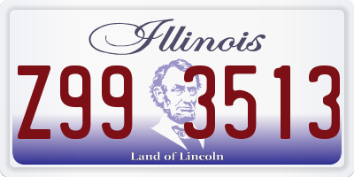 IL license plate Z993513