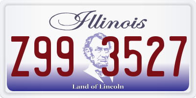 IL license plate Z993527