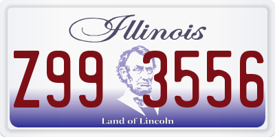 IL license plate Z993556