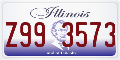 IL license plate Z993573