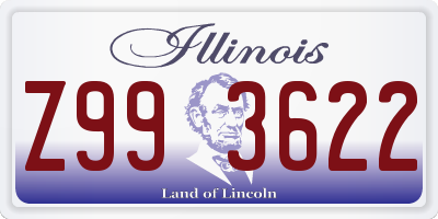 IL license plate Z993622