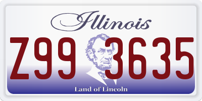 IL license plate Z993635