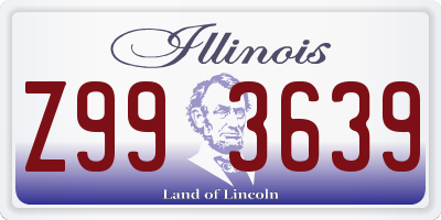 IL license plate Z993639