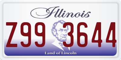 IL license plate Z993644