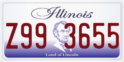 IL license plate Z993655