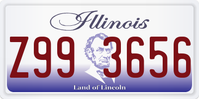 IL license plate Z993656