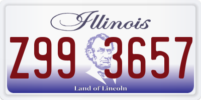 IL license plate Z993657